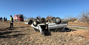 Mucur Budak Köyü yolunda iki aracın çarpıştığı kazada 2 kişi