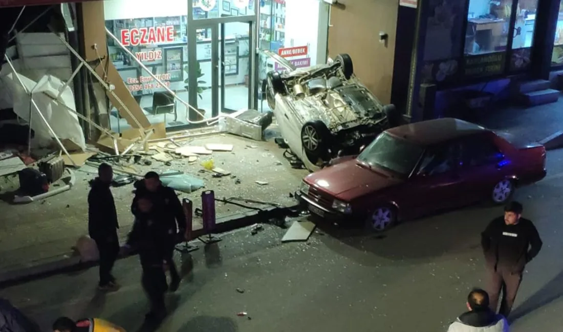 Yozgat’ın Çekerek ilçesinde alkollü olduğu iddia edilen sürücü, hızlı araç