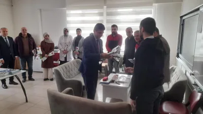 Yerköy İlçe Kaymakamı Muharrem Coşgun ve İlçe Milli Eğitim Müdürü