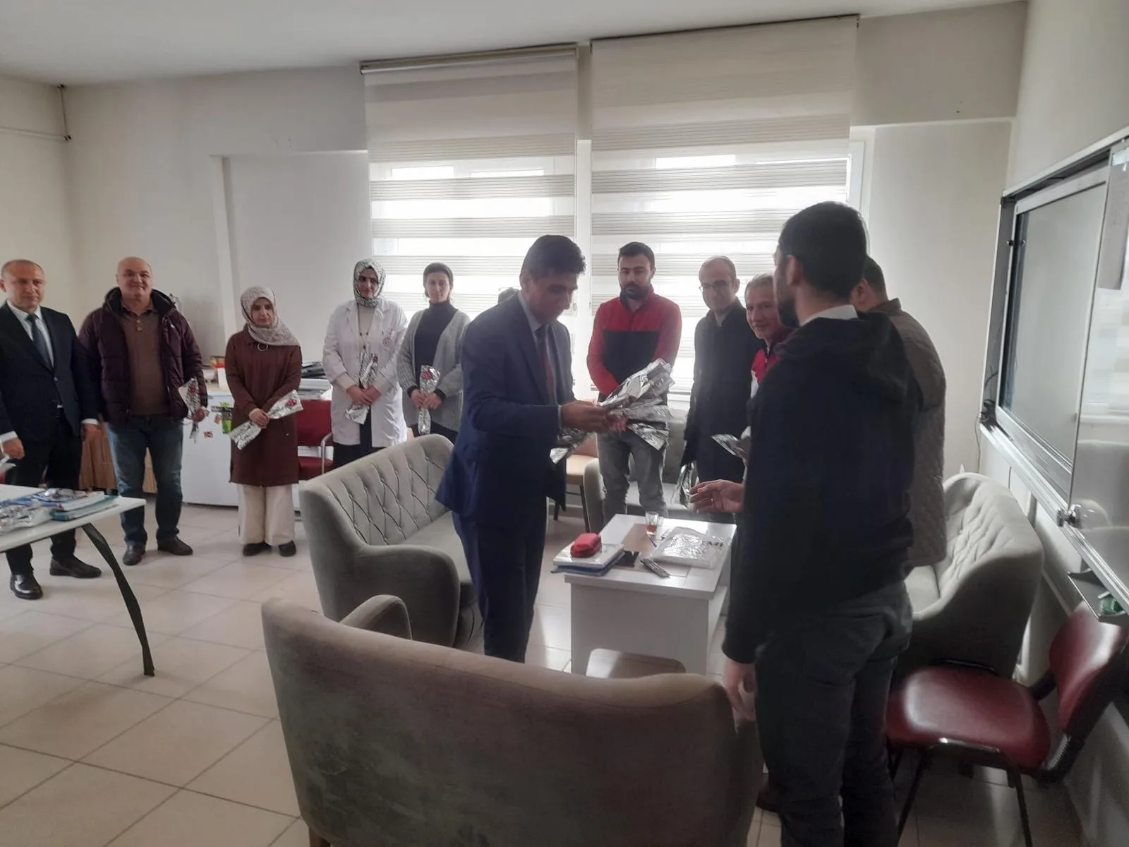 Yerköy İlçe Kaymakamı Muharrem Coşgun ve İlçe Milli Eğitim Müdürü