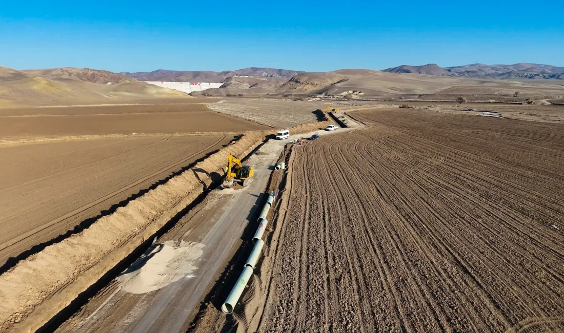 Yerköy'de 28 bin 750 dekarlık tarım arazisini modern sulama sistemiyle