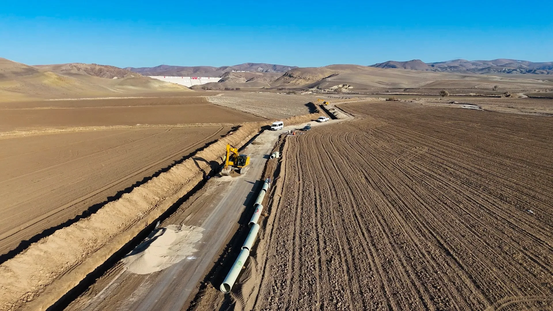 Yerköy'de 28 bin 750 dekarlık tarım arazisini modern sulama sistemiyle