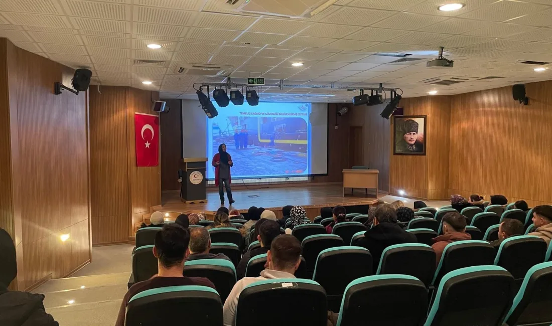 Şefaatli Kaymakamlığı’nda düzenlenen eğitimde, kamu personeline iş sağlığı ve güvenliği