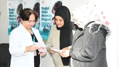Yozgat Şehir Hastanesi, "Normal Doğum Eylem Planı" çerçevesinde anne adaylarını