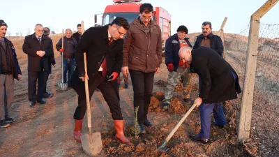 Başkan Av. Fatih Arslan, 100. Yıl Mahallesi’nde yapılan lavanta ve