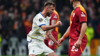 Galatasaray, UEFA Avrupa Ligi'nde 2-0 öne geçtiği maçta Dinamo Kiev