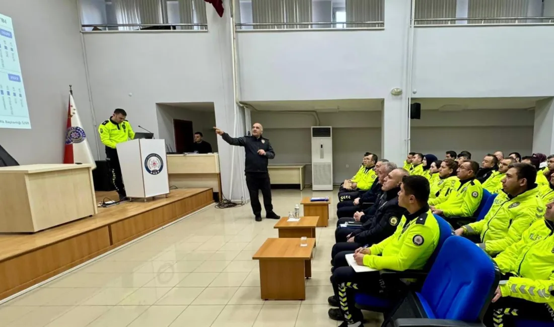 Yozgat İl Emniyet Müdürü Recep Tecimer’in başkanlığında düzenlenen "Trafik Güvenliği