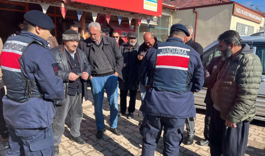 Yozgat İl Jandarma Komutanlığı, Boğazlıyan'da vatandaşları hırsızlıklara karşı uyarmak amacıyla