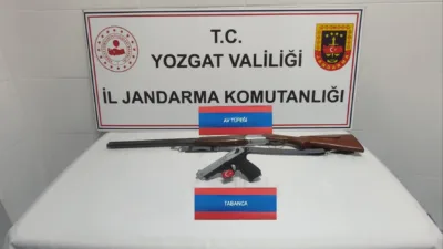 Yozgat İl Jandarma Komutanlığı’nın gerçekleştirdiği operasyonla Yerköy’de durdurulan araçta ruhsatsız