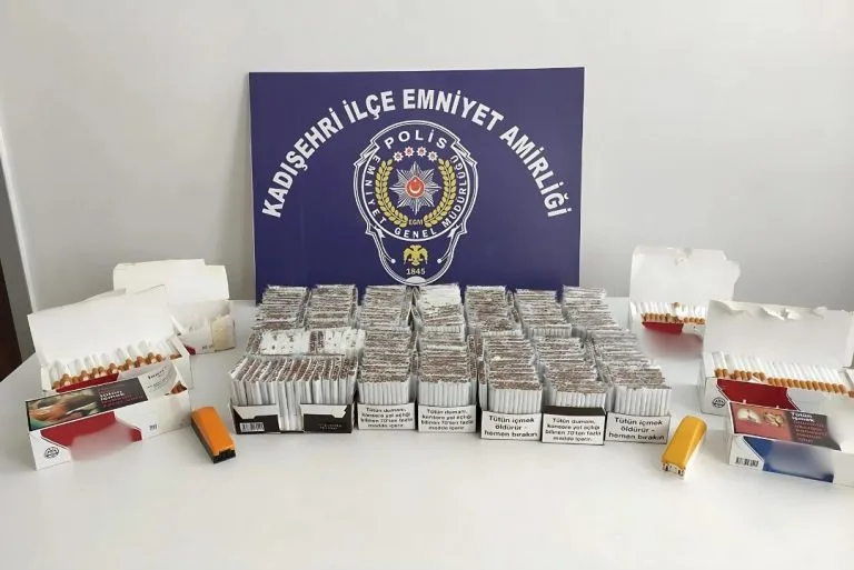 Kadışehri’nde gerçekleştirilen operasyonda kaçak tütün ve bandrolsüz ürünler ele geçirilirken,