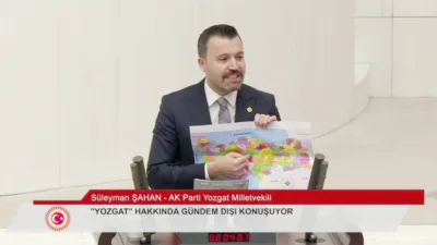 AK Parti Yozgat Milletvekili Süleyman Şahan, TBMM kürsüsünde Yozgat’a yapılan