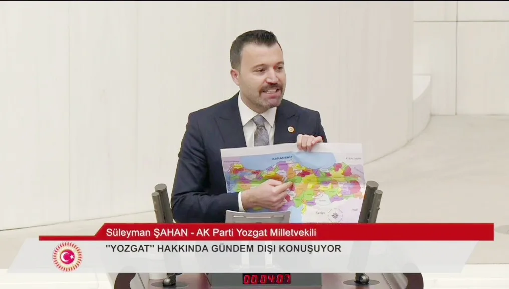 AK Parti Yozgat Milletvekili Süleyman Şahan, TBMM kürsüsünde Yozgat’a yapılan