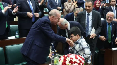 Yerköylü Ümit Efe Soldamlı, TBMM'deki AK Parti Grup Toplantısı'nda Cumhurbaşkanı