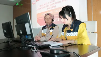 Yozgat’ta 112 Acil Çağrı Merkezi personeli, sağlık çalışanlarının kriz yönetimi