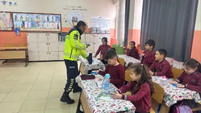 Yozgat İl Jandarma Komutanlığı Trafik Jandarması, Boğazlıyan ilçesinde öğrencilere trafik