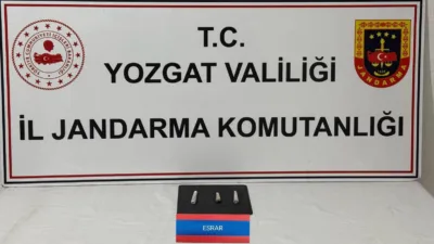 Sorgun’da jandarma ekiplerinin gerçekleştirdiği yol kontrolünde, bir araçta yapılan aramada