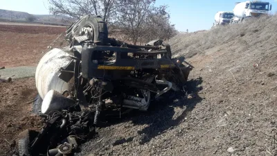 Sekili köyünde beton mikseri devrildi, sürücü yaralandı. Olayla ilgili soruşturma