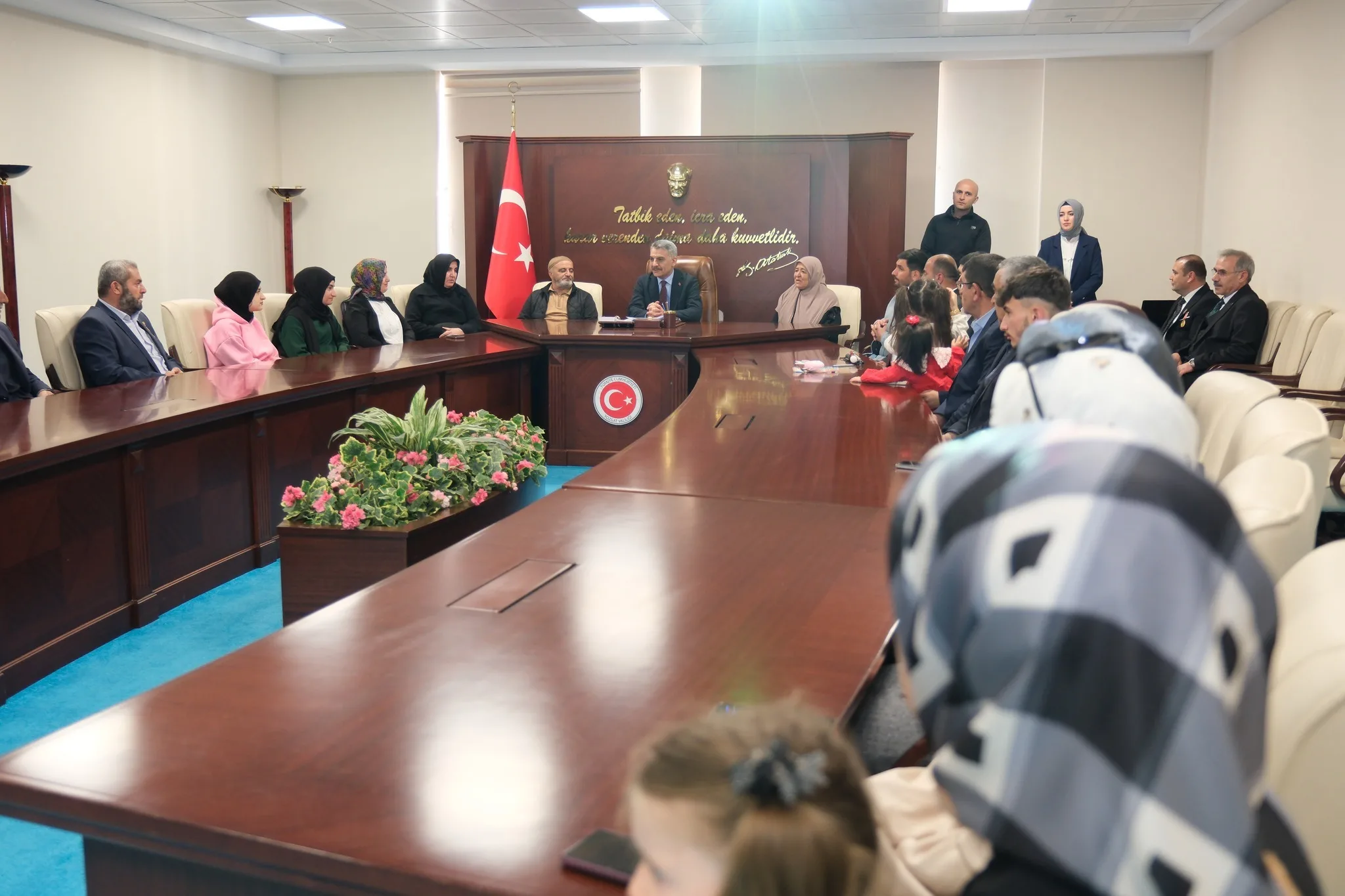 Yozgat’ta düzenlenen törende, Cumhurbaşkanlığı tarafından tevdi edilen Devlet Övünç Madalyaları,