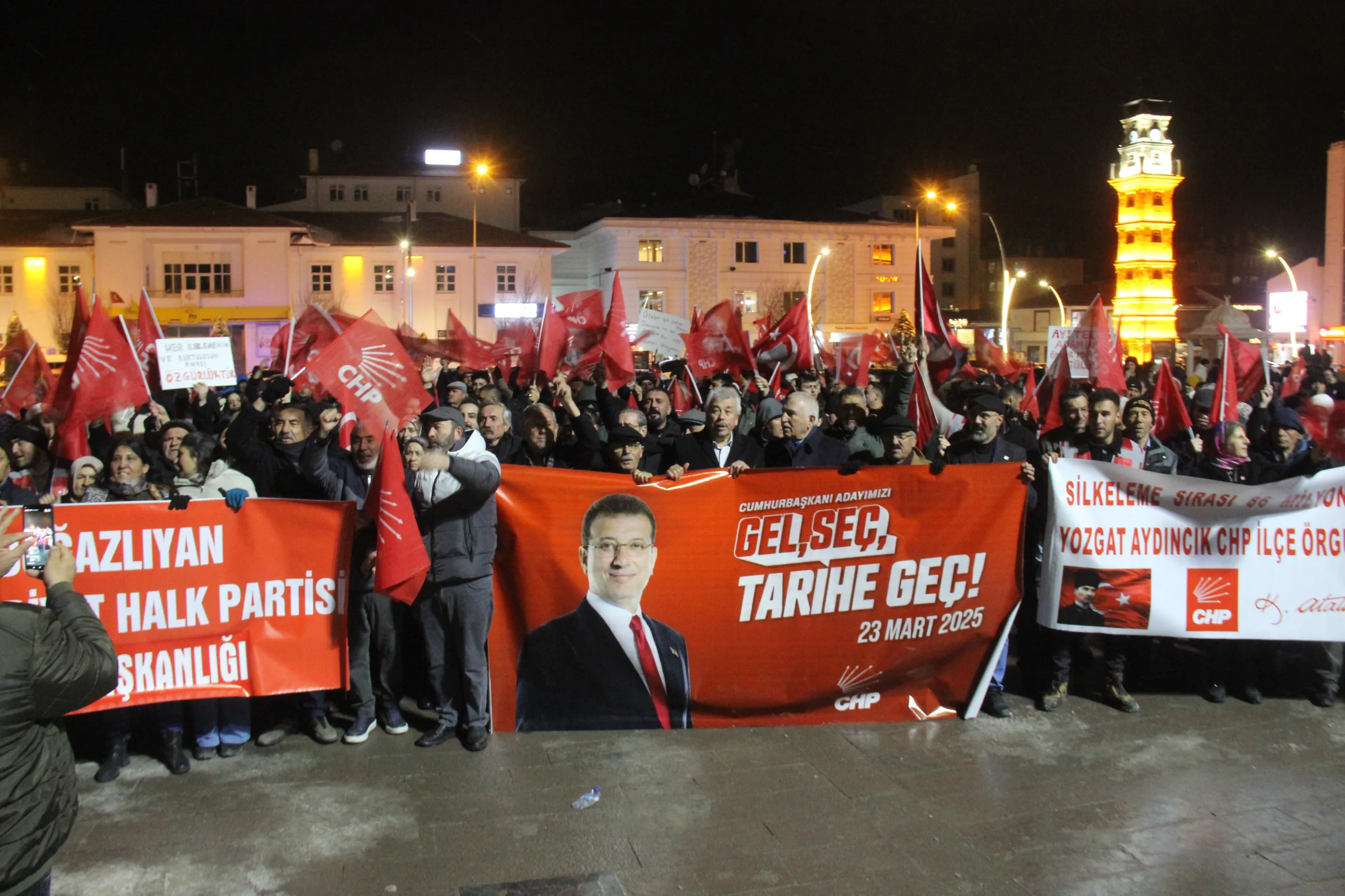 CHP Yozgat İl Teşkilatı, İstanbul Büyükşehir Belediye Başkanı Ekrem İmamoğlu’nun