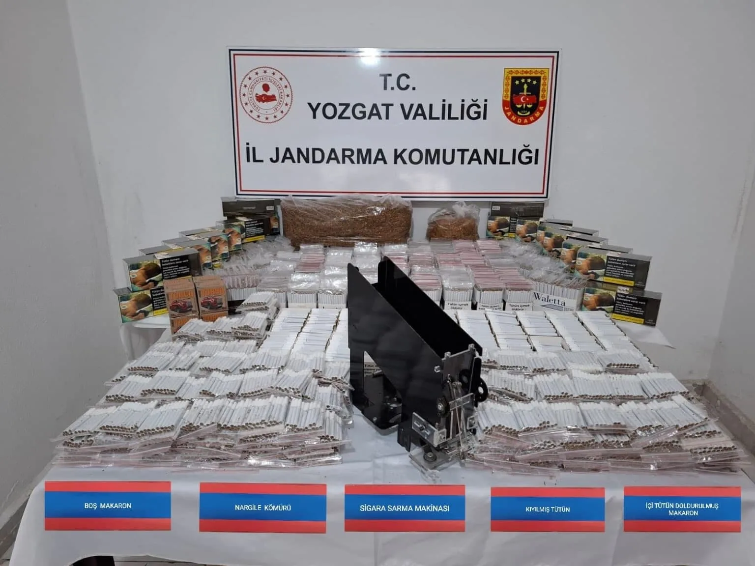 Yozgat’ın Sorgun ilçesinde jandarma ekiplerince düzenlenen operasyonda 26 bin 400