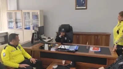 Yozgat’ta yüreği polislik aşkıyla atan küçük Dilek’in en büyük hayali,