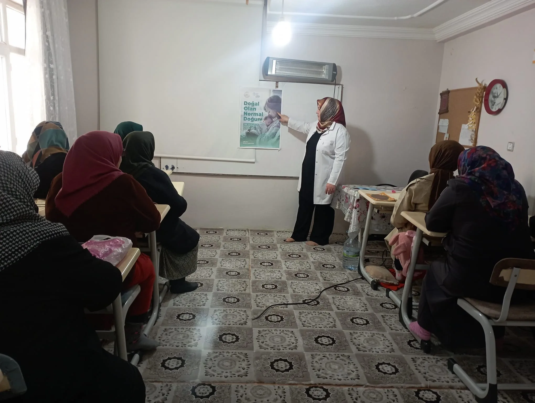 Yerköy İlçe Sağlık Müdürlüğü tarafından düzenlenen eğitimde, normal doğumun anne