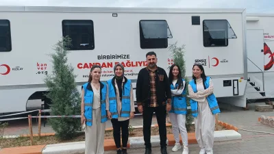 Yerköy Molla Hüsrev Yurt Müdürlüğü öğrencileri ve Eğitim Sorumlusu Fatih