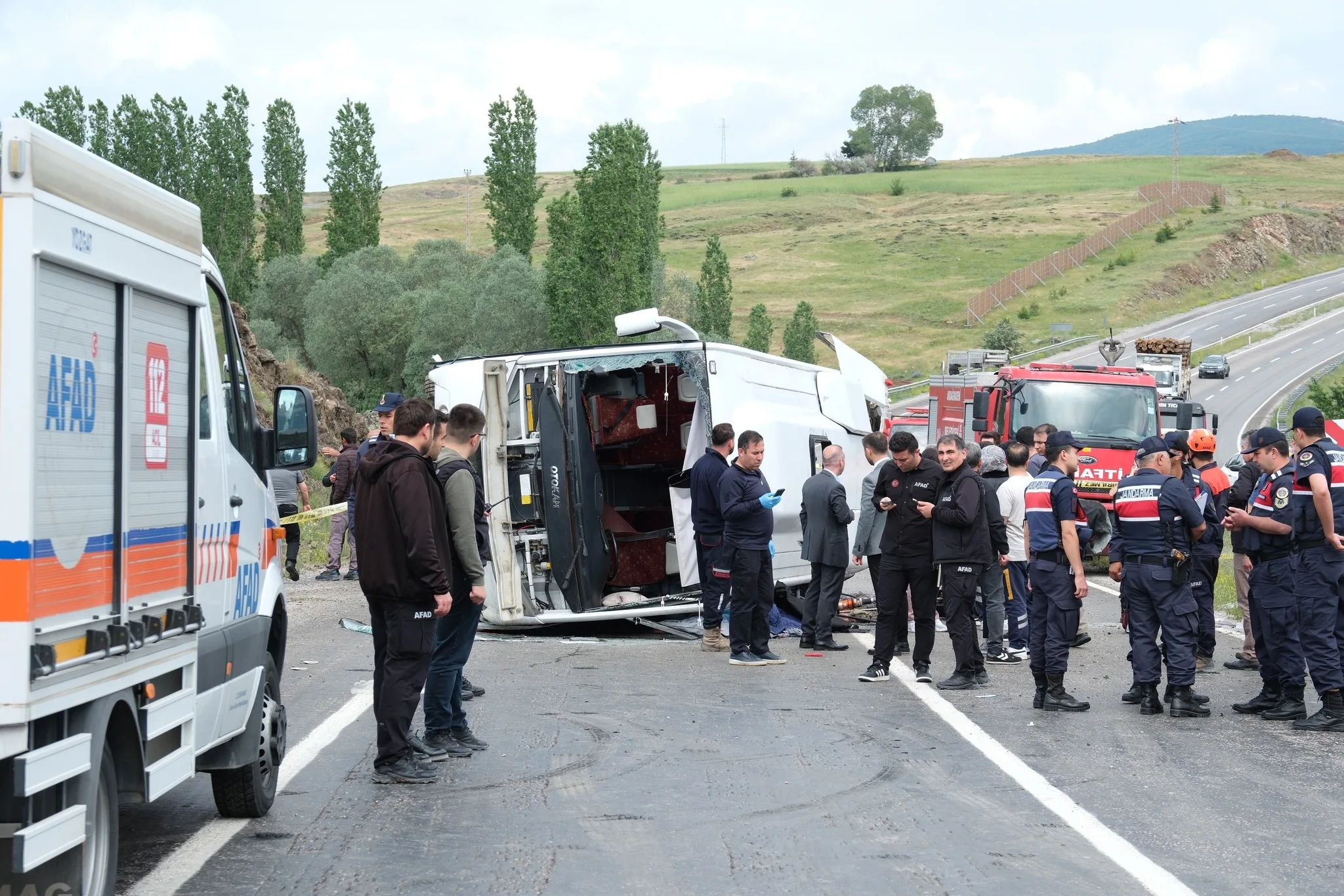 Yozgat Valisi Mehmet Ali Özkan, Akdağmadeni ilçesi Sazlıdere mevkiinde meydana