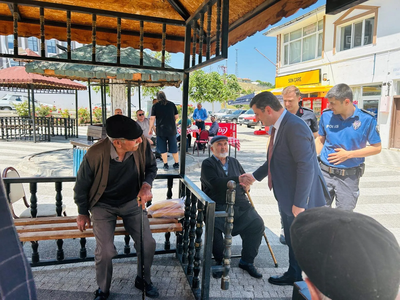 Çiçekdağı Kaymakamı Murat Görmüş, Emniyet Amiri ve Jandarma Komutanı ile