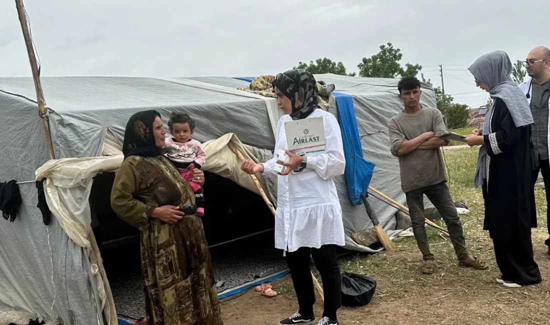 Çiçekdağı Toplum Sağlığı Merkezi hekimleri ve sağlık personelleri, mevsimlik tarım