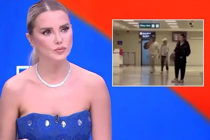 Samsun Havaalanı'nda el ele yakalanan Sinan Akçıl ve Ece Erken'in