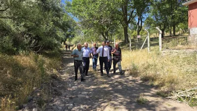 Çiçekdağı Kaymakamı Murat Görmüş, Ortahacıahmetli ve Yukarıhacıahmetli Köylerini Ziyaret etti.