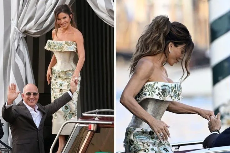 Amazon'un Başkanı Jeff Bezos ile nişanlısı Lauren Sanchez, İtalya'nın Venedik