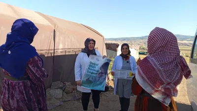 Yerköy İlçe Sağlık Müdürlüğü, Sekili Köyü'nde mevsimlik tarım işçilerine yönelik