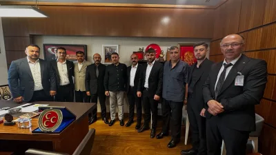 Yerköy Ülkü Ocakları İlçe Başkanı Yıldırım Töremişoğlu ve yönetimi, MHP