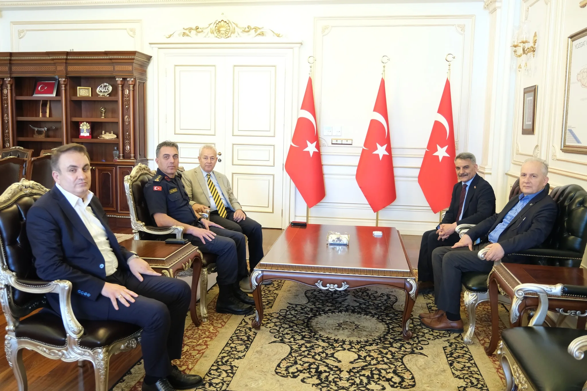 Emekli Valiler Mustafa Taşkesen ve Hasan Canpolat, Yozgat Valisi Mehmet