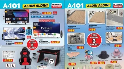A101’in 24 Temmuz 2025 aktüel kataloğu yayınlandı! Elektrikli cezveden kamp