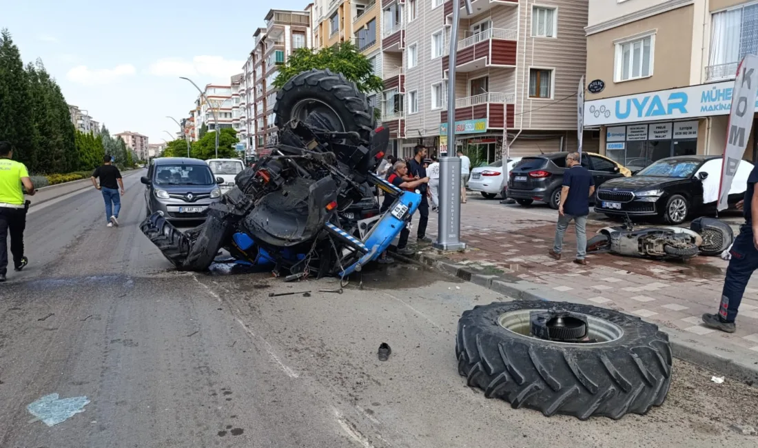 Yerköy ilçemizde 1 kişinin öldüğü, 2 kişinin yaralandığı zincirleme kazaya