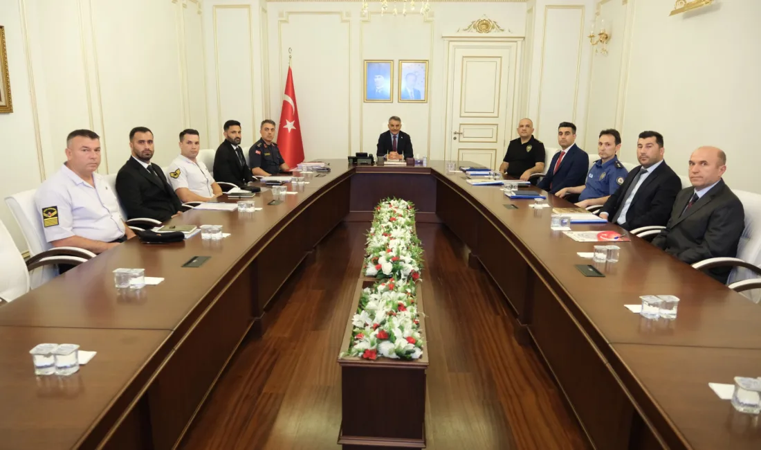 Yozgat Valisi Mehmet Ali Özkan başkanlığında düzenlenen Asayiş ve Güvenlik