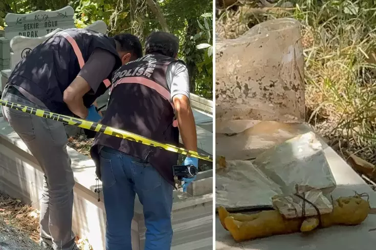 Bartın'da 4 yıl önce ölen bir adamın mezarında bal mumundan