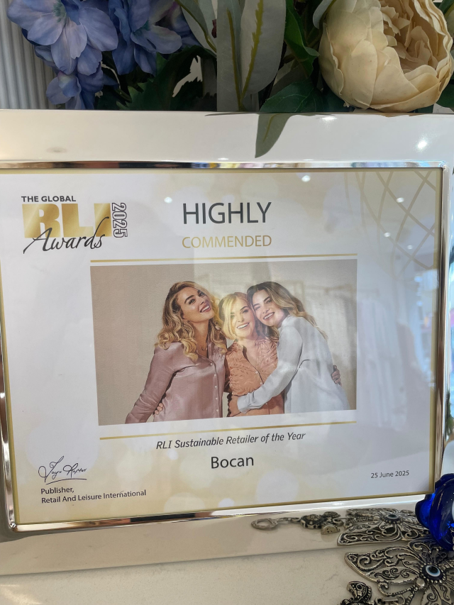 Bocan'a Global RLI Awards'tan uluslararası takdir: Sürdürülebilir lüks moda vizyonu ödüllendirildi