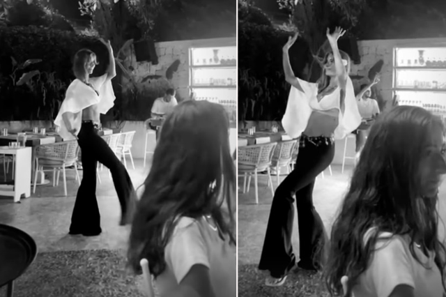 Çağla Şıkel tatilde coştu! Çeşme gecelerinde oryantal şov