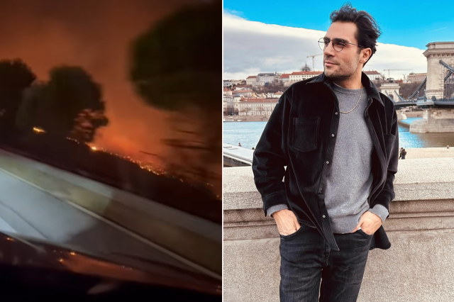 Şarkıcı Yaşar İpek, Çeşme'deki yangında alevlerin ortasında kaldı