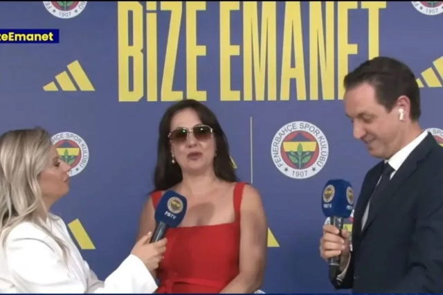 Fenerbahçe lansmanında giydiği kırmızı kıyafet Meltem Cumbul'u hedef haline getirdi