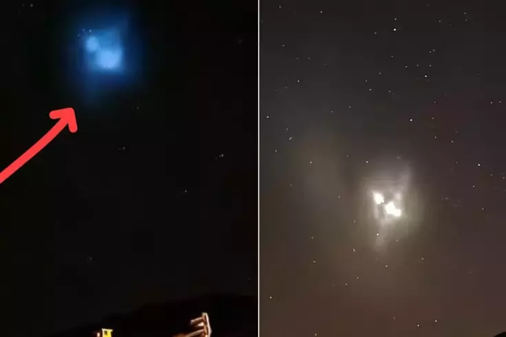 Elazığ ve Kayseri'de gece saatlerinde havada beliren parlak ışık hüzmesi,