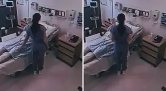 Sosyal medyada paylaşılan bir videoda, bir hastanede görev yapan hemşirenin