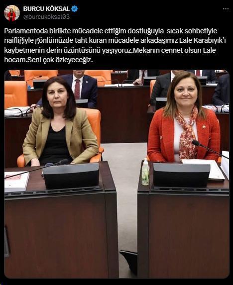 Eski CHP'li milletvekili Lale Karabıyık hayatını kaybetti