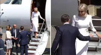 Fransa Cumhurbaşkanı Emmanuel Macron ve eşi Brigitte Macron, İngiltere'ye üç