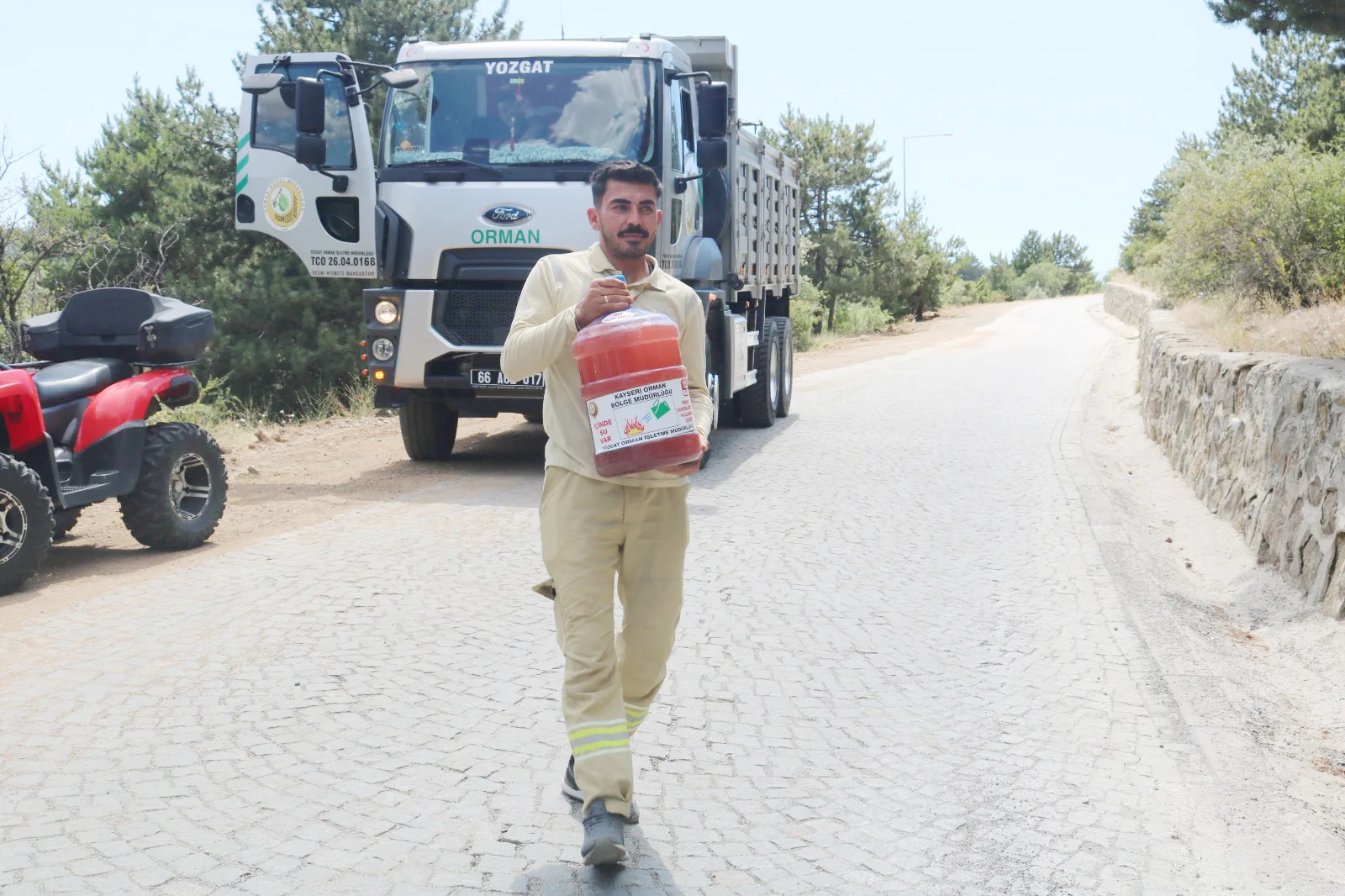Yozgat Orman İşletme Müdürlüğü, yaz aylarında artan yangın riskine karşı