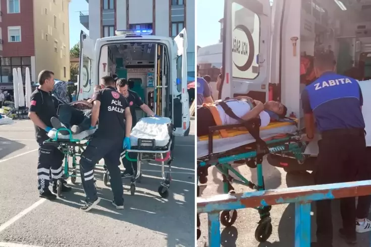 Çorum'un Bahçelievler Mahallesi'nde meydana gelen olayda pazar yerine silahlarla ateş